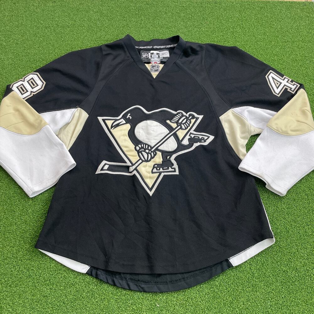 Vintage Reebok NHL Pittsburgh Penguins Tyler Kennedy #48  Black Jersey Sz 50